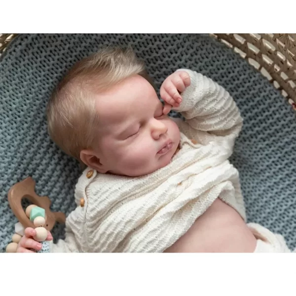 Boneca bebe reborn realista de silicone menino e menina - Imagem 2