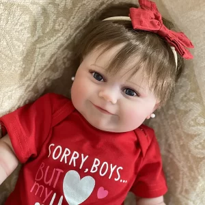 Bebê Reborn em Silicone Premium com Cabelos e Expressões Realistas