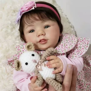 Bebê Reborn Corpo Inteiro Silicone com Toque Macio e Fisionomia Real