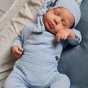 Bebe Reborn dormindo de silicone realista