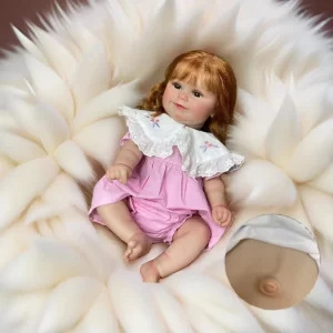 Bebê Reborn em Silicone Premium com Cabelos e Expressões Realistas